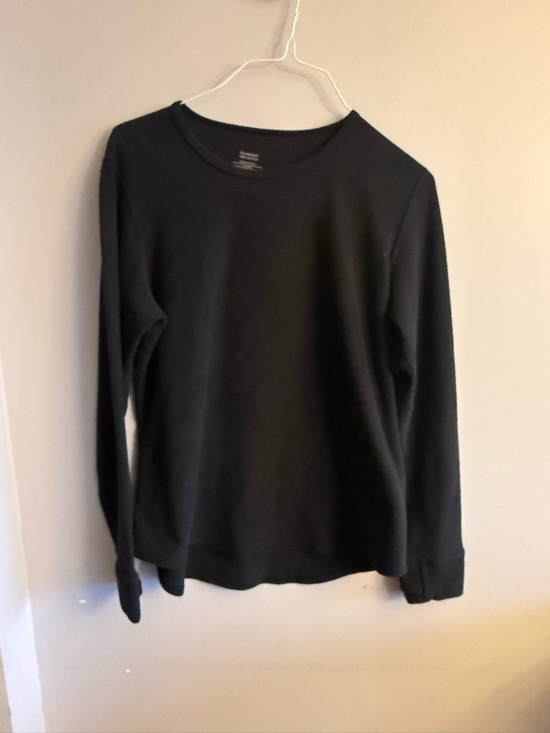 Cuddl Duds Tops - ClimateRight Cuddl Duds Black Stretch Fleece Thermal Top XL Long Sleeve